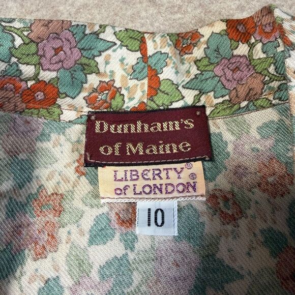 Vtg Liberty of London Floral Pussybow button down blouse Women’s 10 (fits 6/8) - Picture 3 of 8